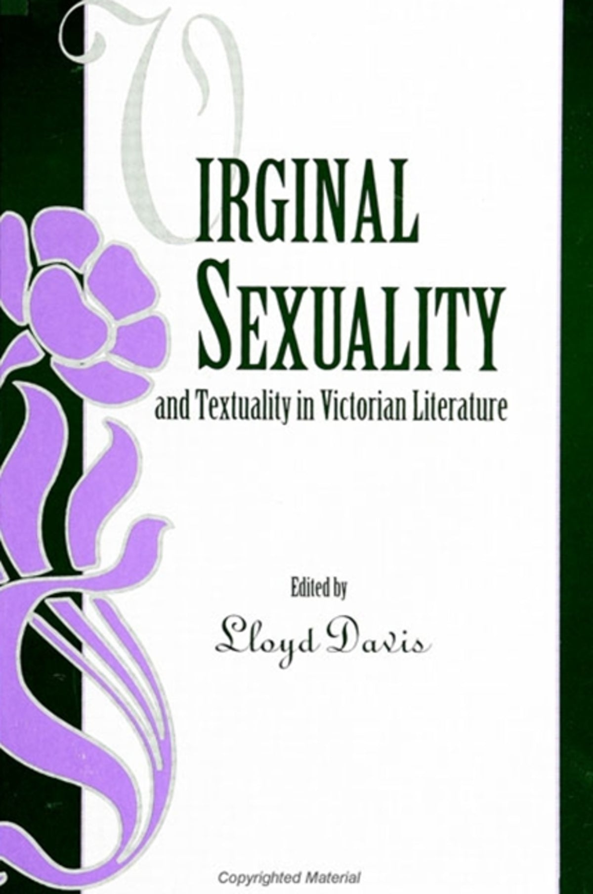 Cover image for Virginal Sexuality and Textuality in Victorian Literature ISBN 9780791412848