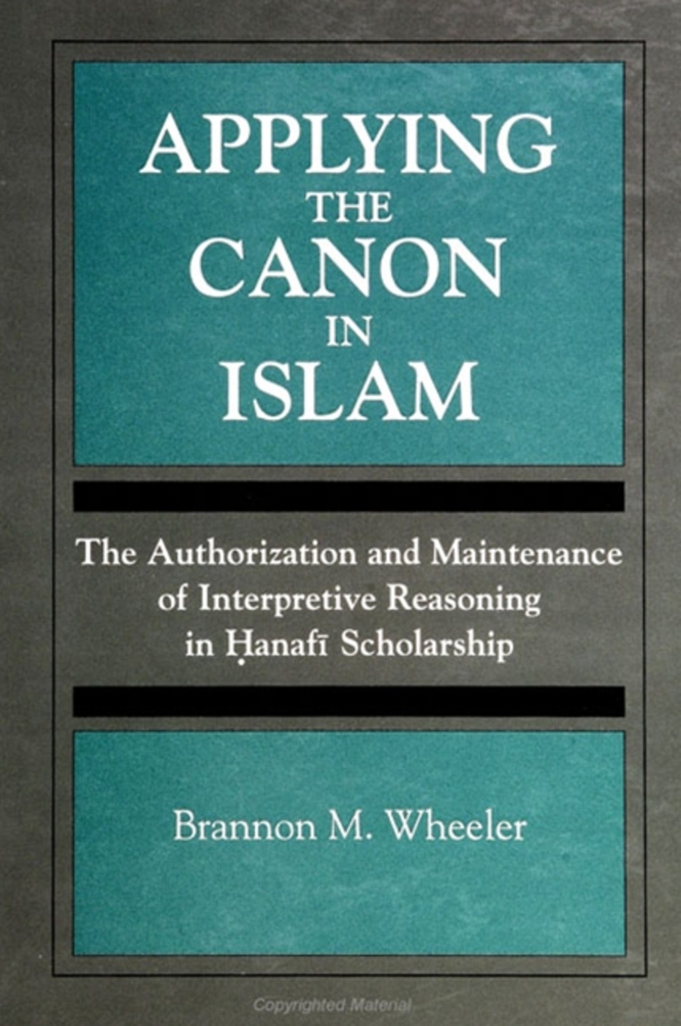 Applying the Canon in Islam