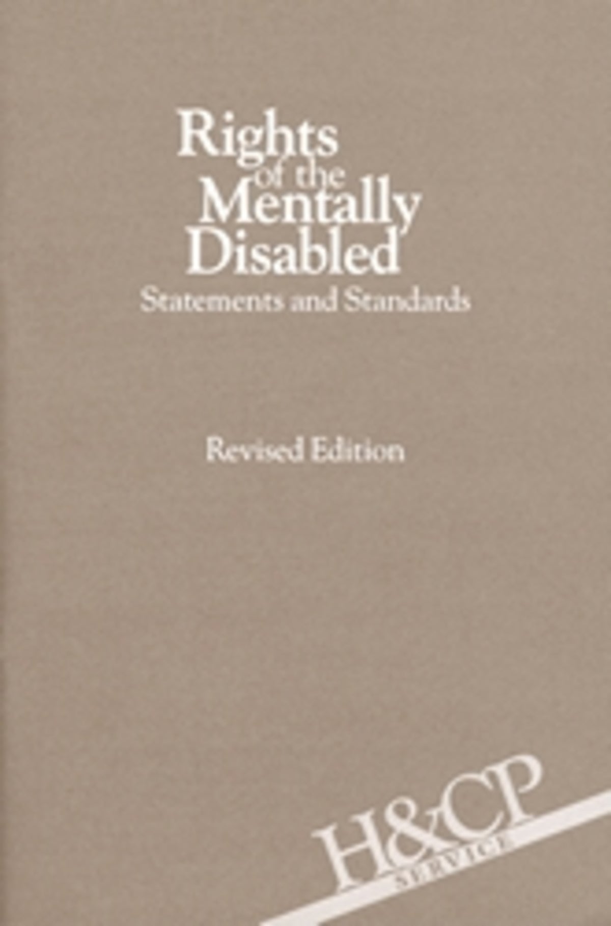 Rights of the Mentally Disabled