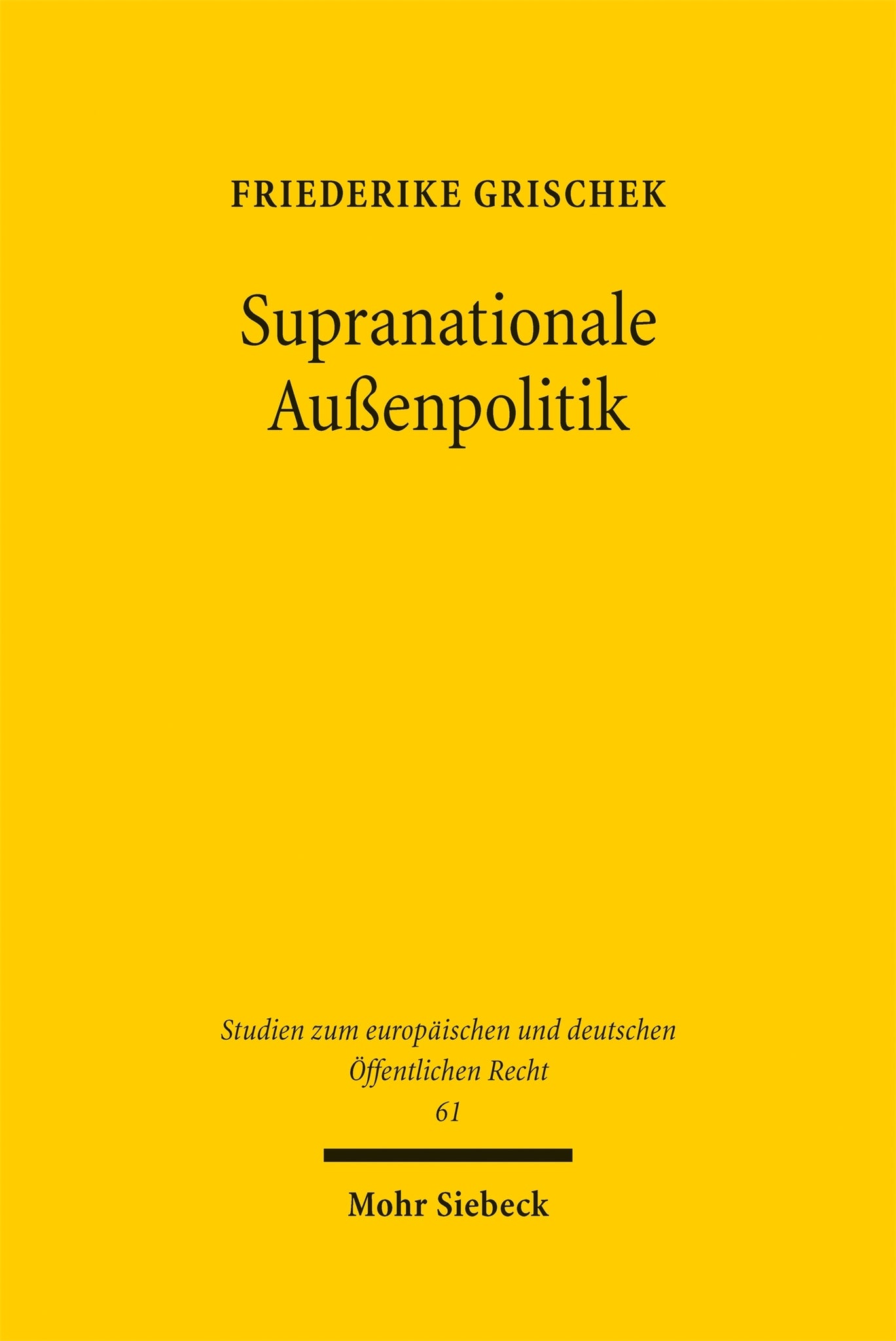 Supranationale Außenpolitik