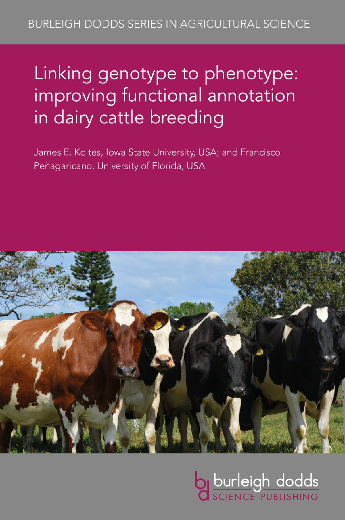 Cover image for Linking genotype to phenotype: improving functional annotation in dairy cattle breeding ISBN 9781786765659