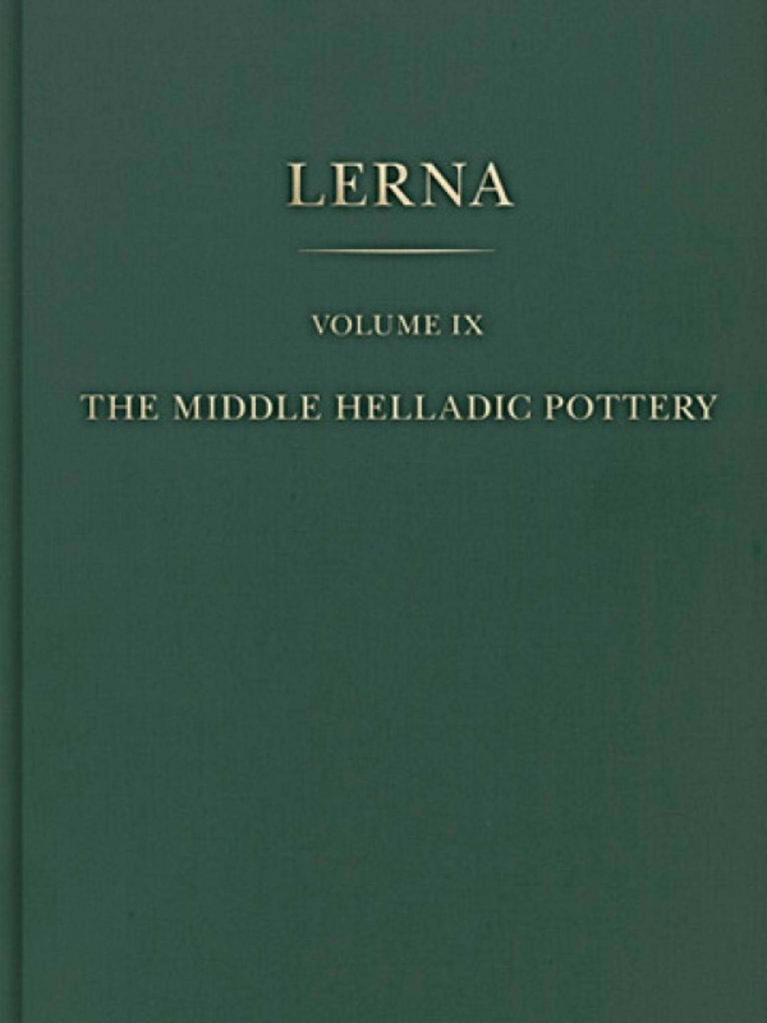 The Middle Helladic Pottery (2-volume set)