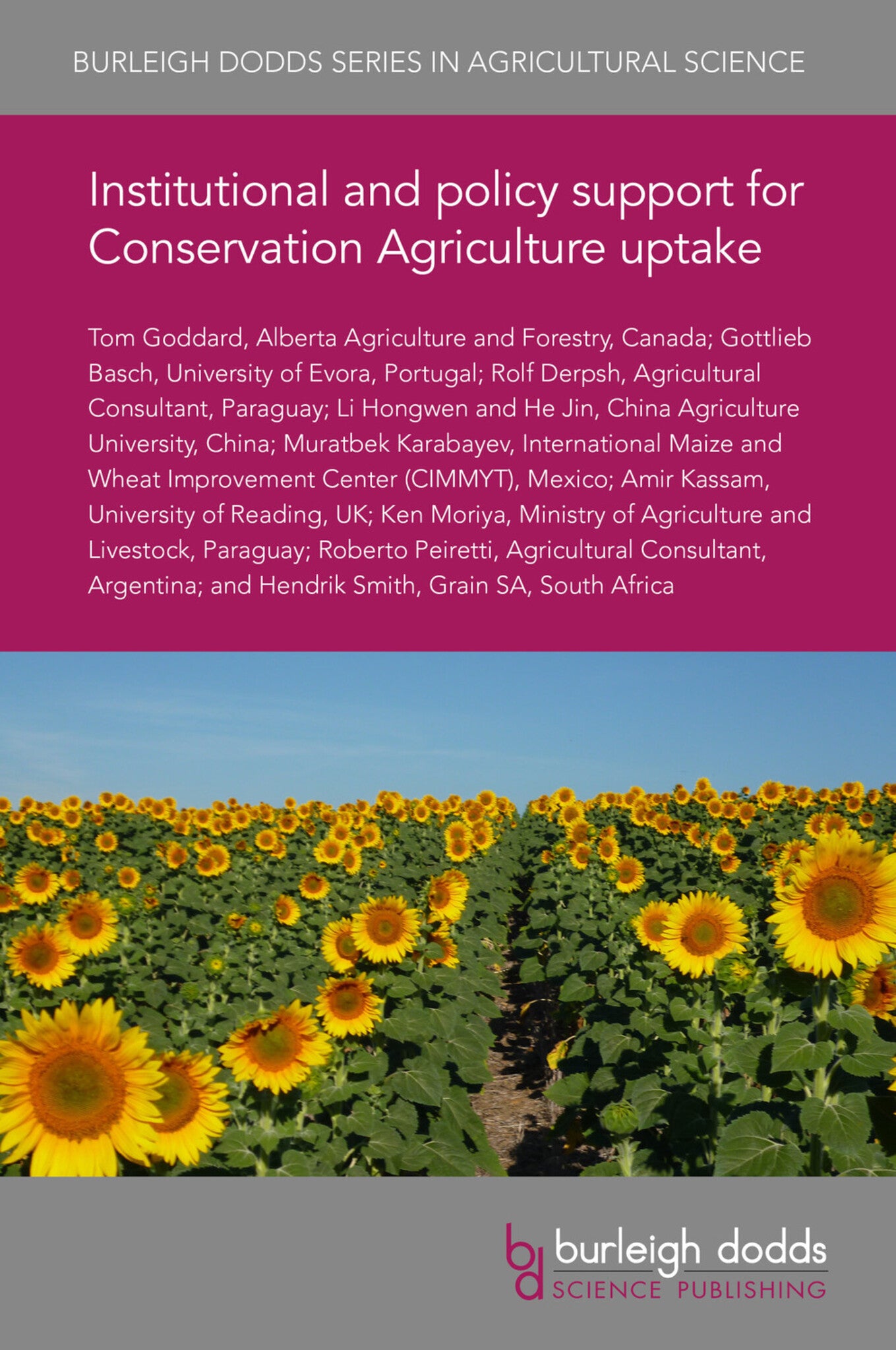 Institutional and policy support for Conservation Agriculture uptake