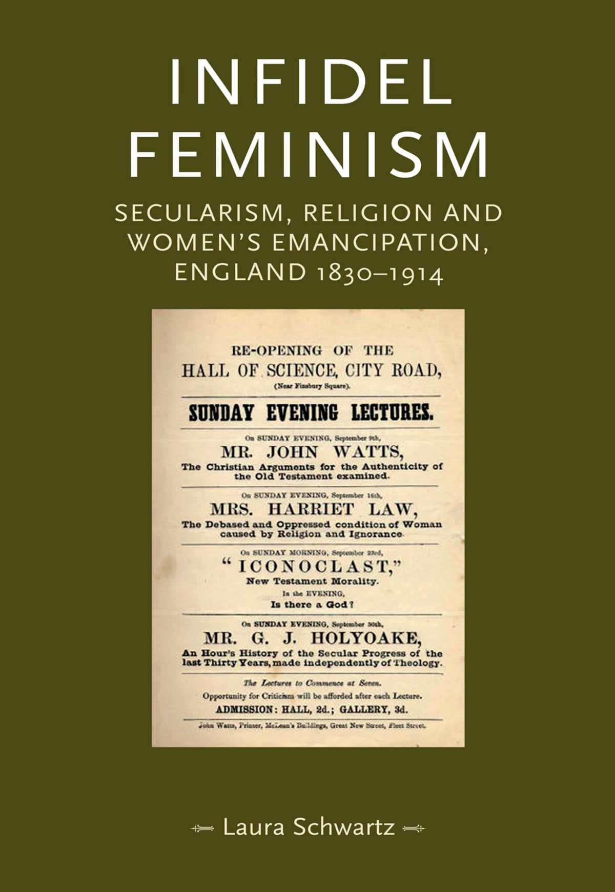 Cover image for Infidel feminism ISBN 9780719085826