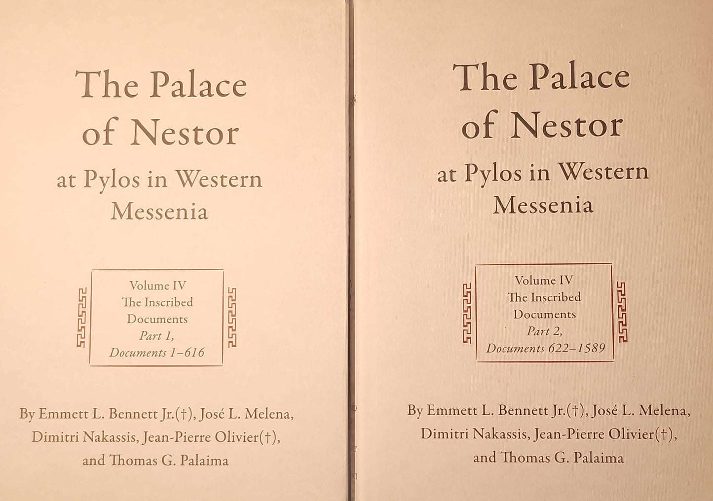The Palace of Nestor at Pylos in Western Messenia, Volume IV (2 vols)