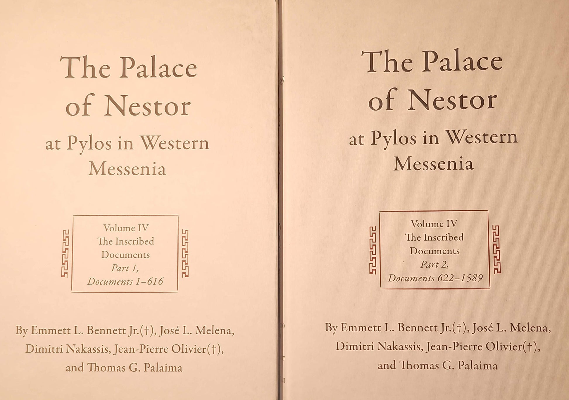 The Palace of Nestor at Pylos in Western Messenia, Volume IV (2 vols)