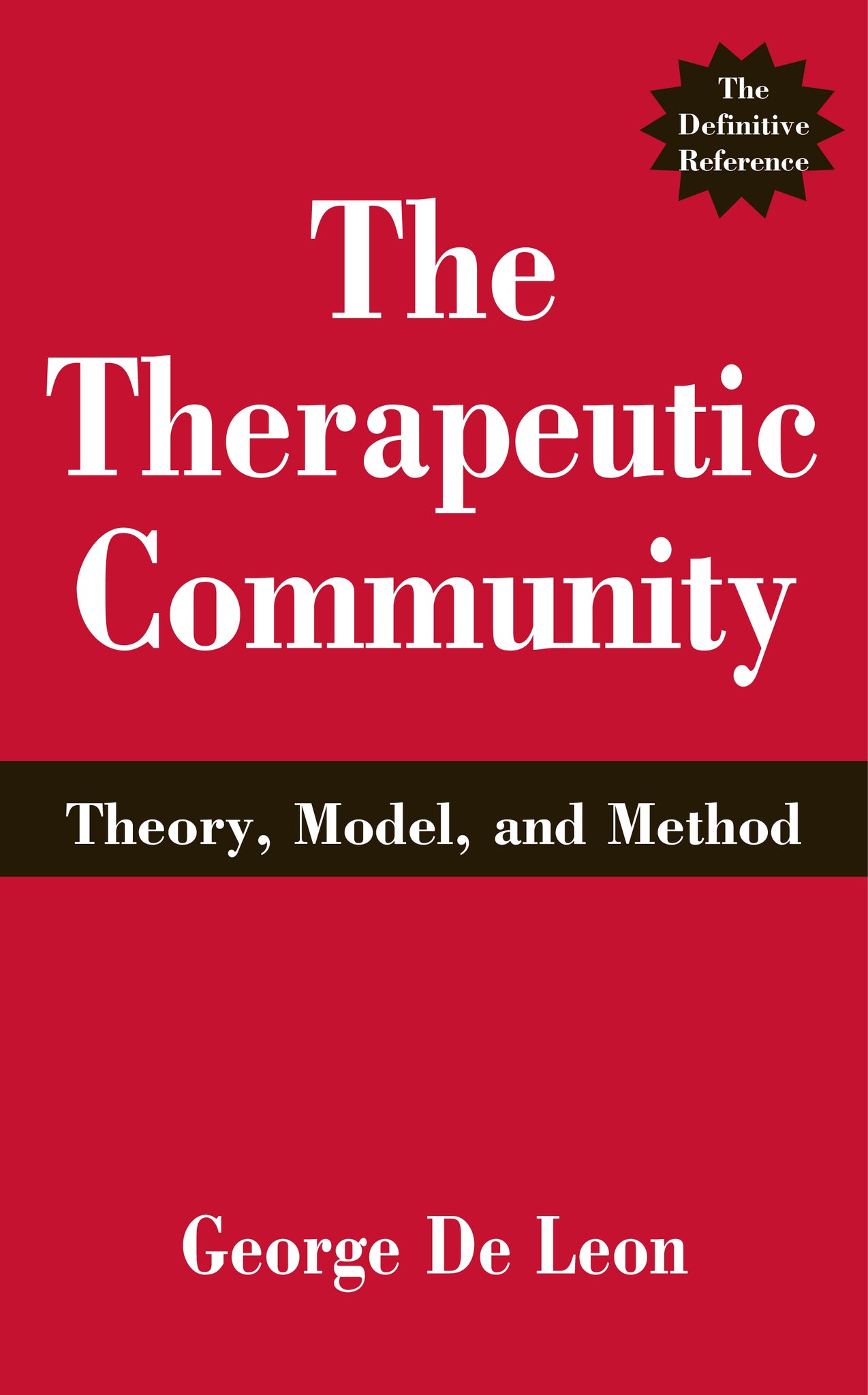 The Therapeutic Community