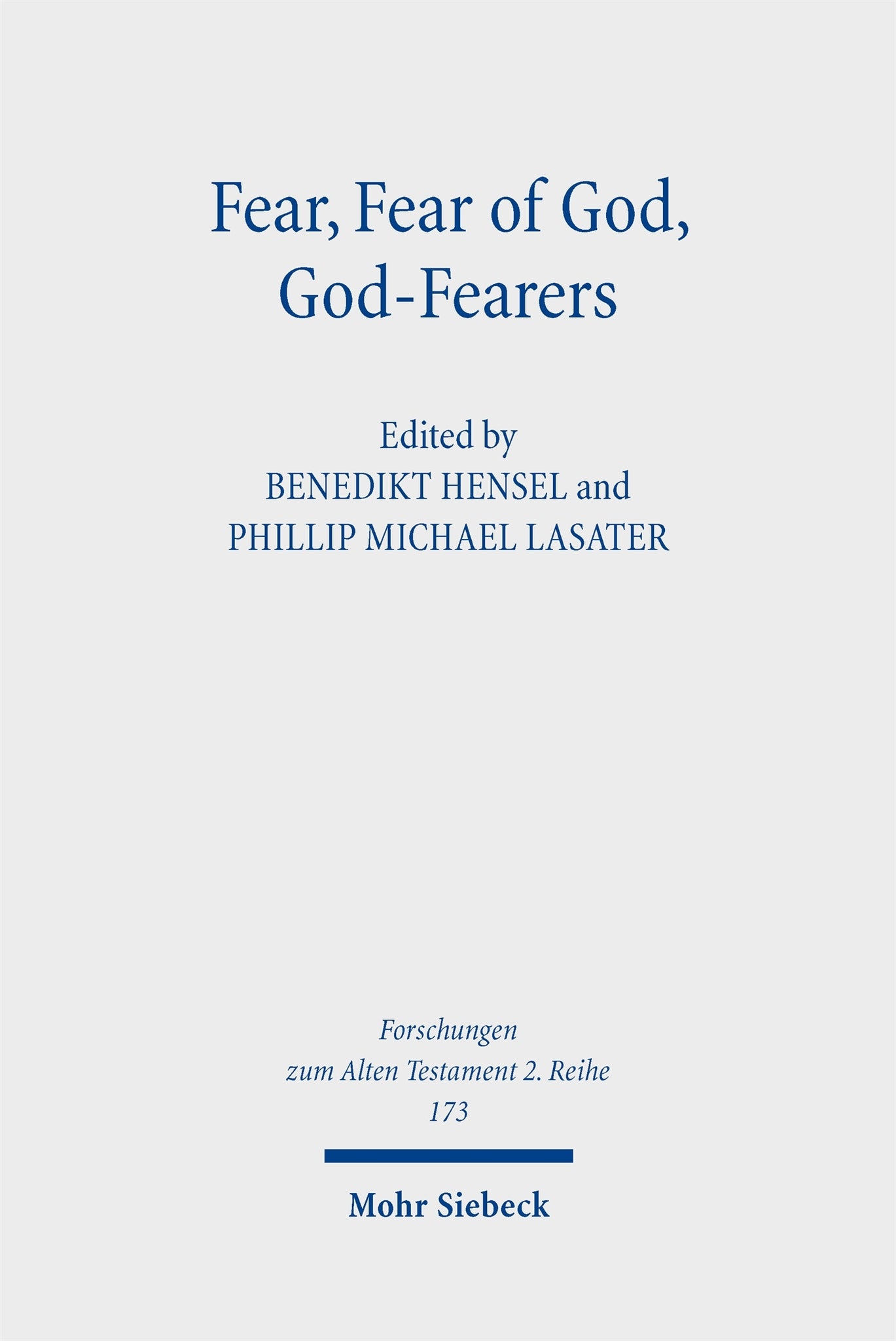 Cover image for Fear, Fear of God, God-Fearers ISBN 9783161645983