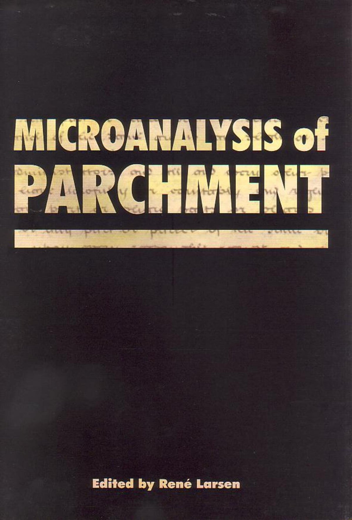 Cover image for Microanalysis of Parchment ISBN 9781873132685