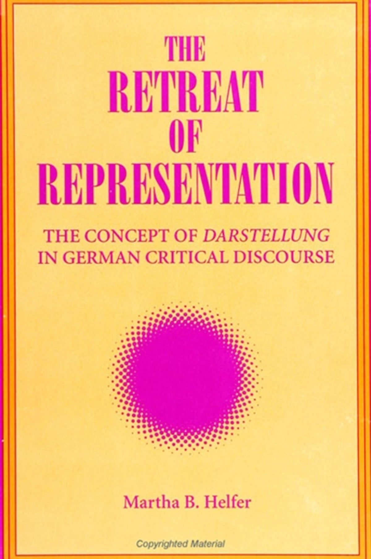 Cover image for The Retreat of Representation ISBN 9780791429112