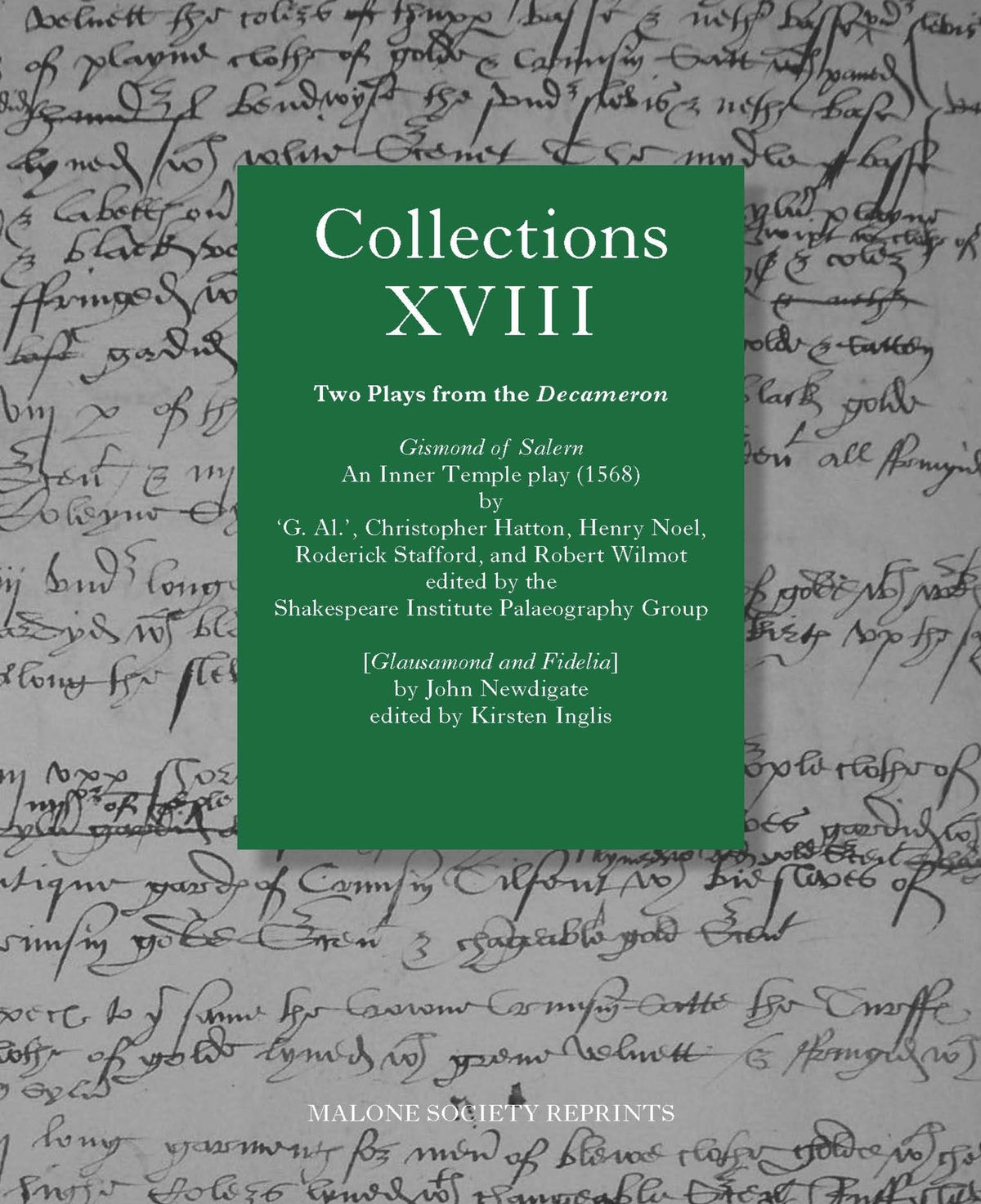 Cover image for Collections XVIII ISBN 9781526152381