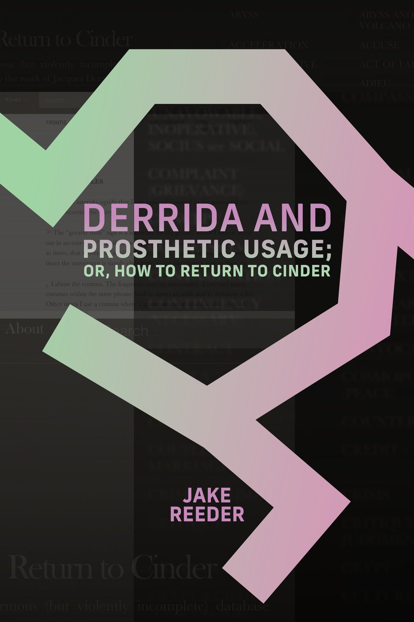 Cover image for Derrida and Prosthetic Usage; or, How to Return to Cinder ISBN 9798855807578
