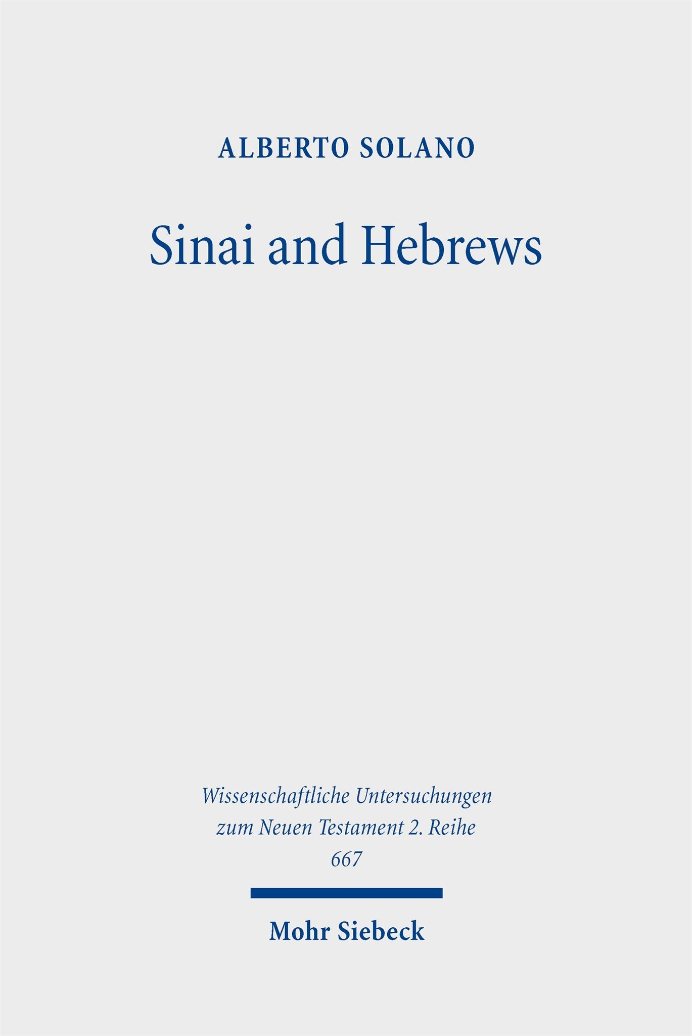 Sinai and Hebrews