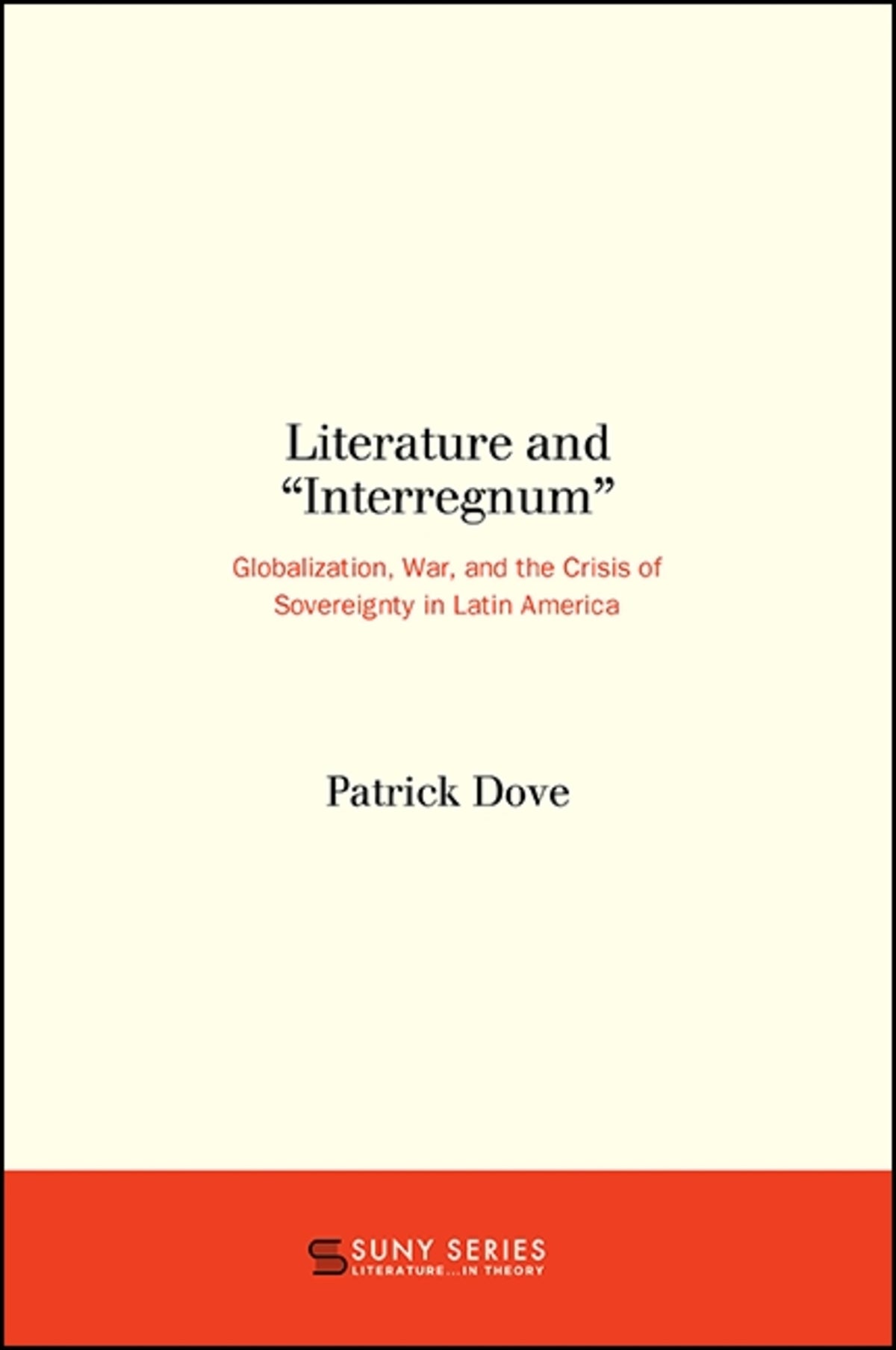 Cover image for Literature and "Interregnum" ISBN 9781438461557