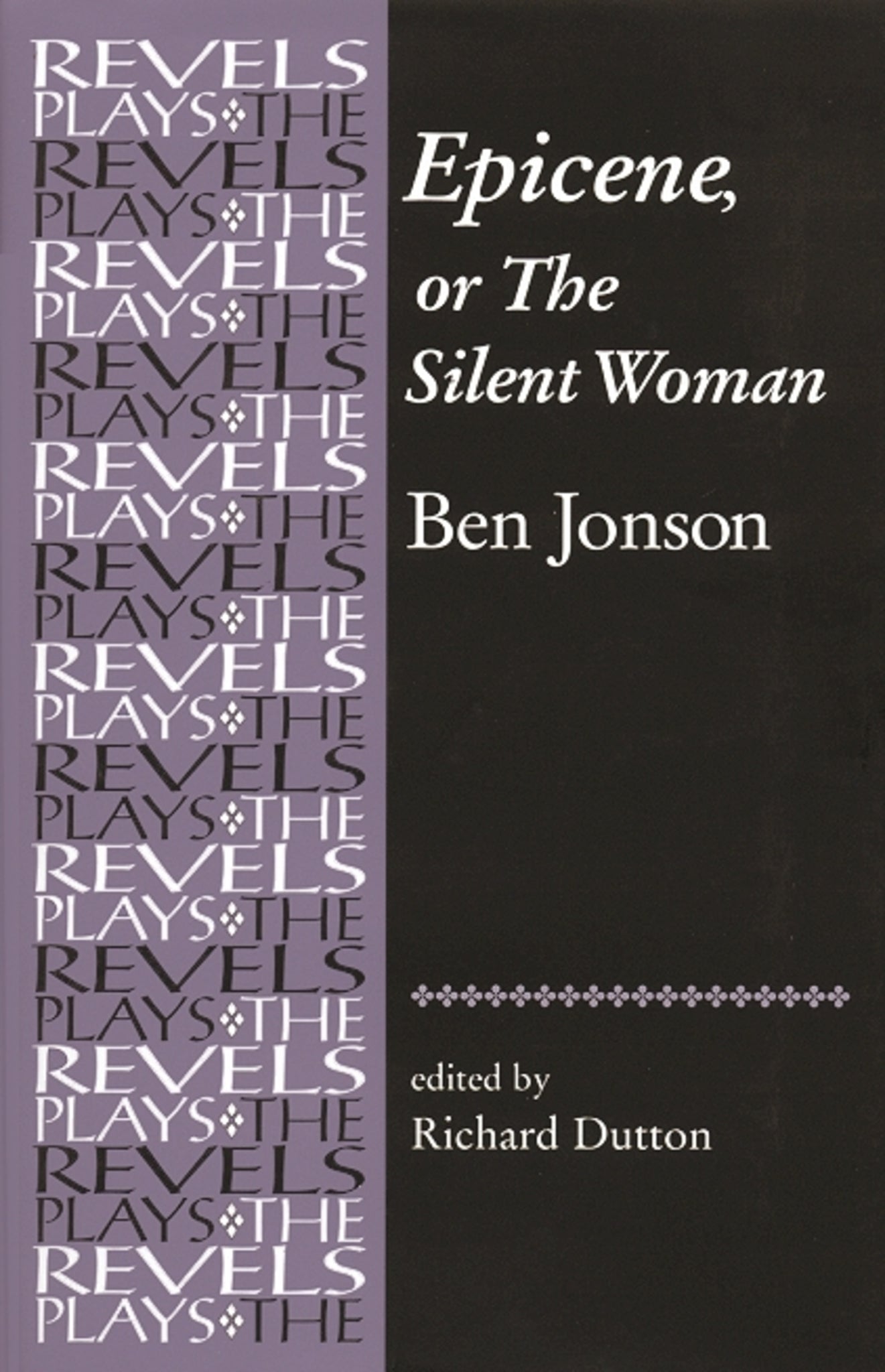 Cover image for Epicene, or The Silent Woman ISBN 9780719078385