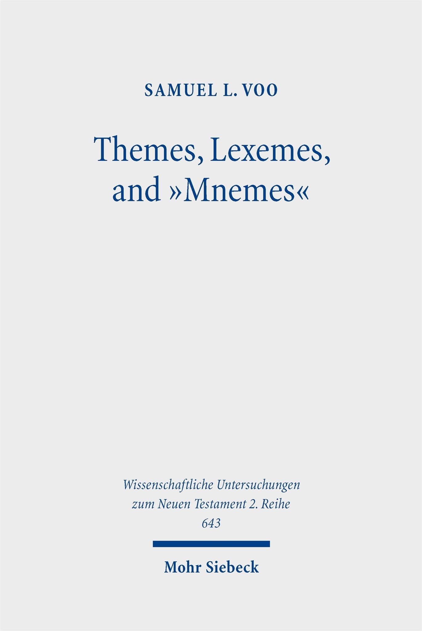 Themes, Lexemes, and "Mnemes"