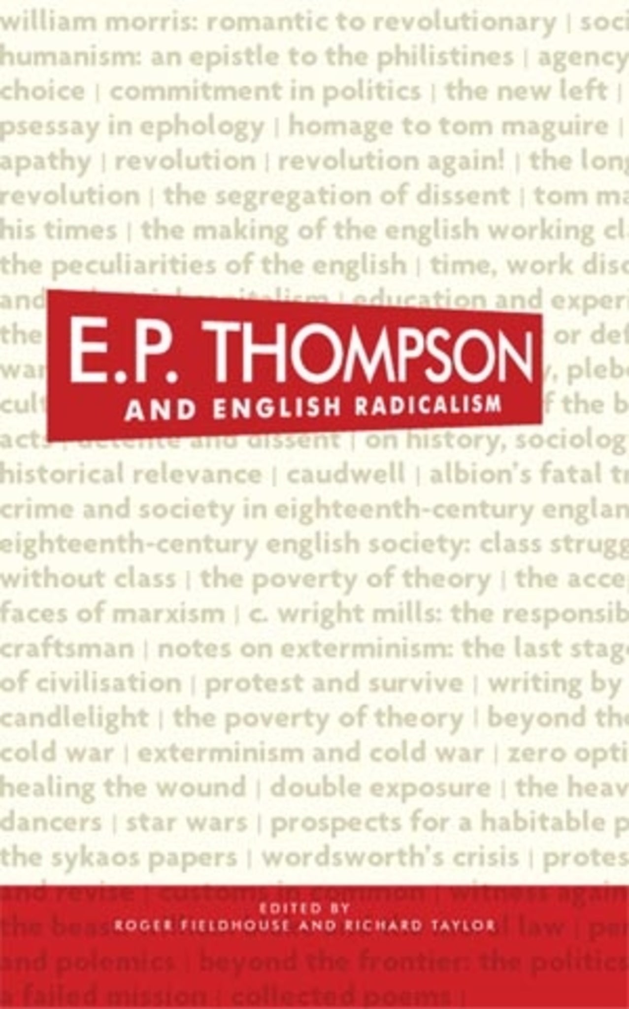 Cover image for E. P. Thompson and English radicalism ISBN 9780719088216