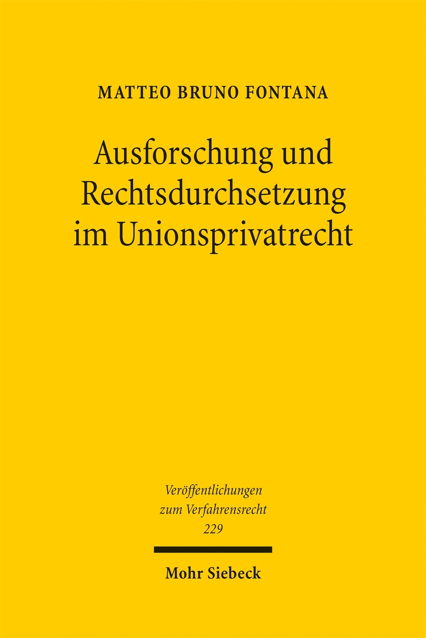 Ausforschung und Rechtsdurchsetzung im Unionsprivatrecht