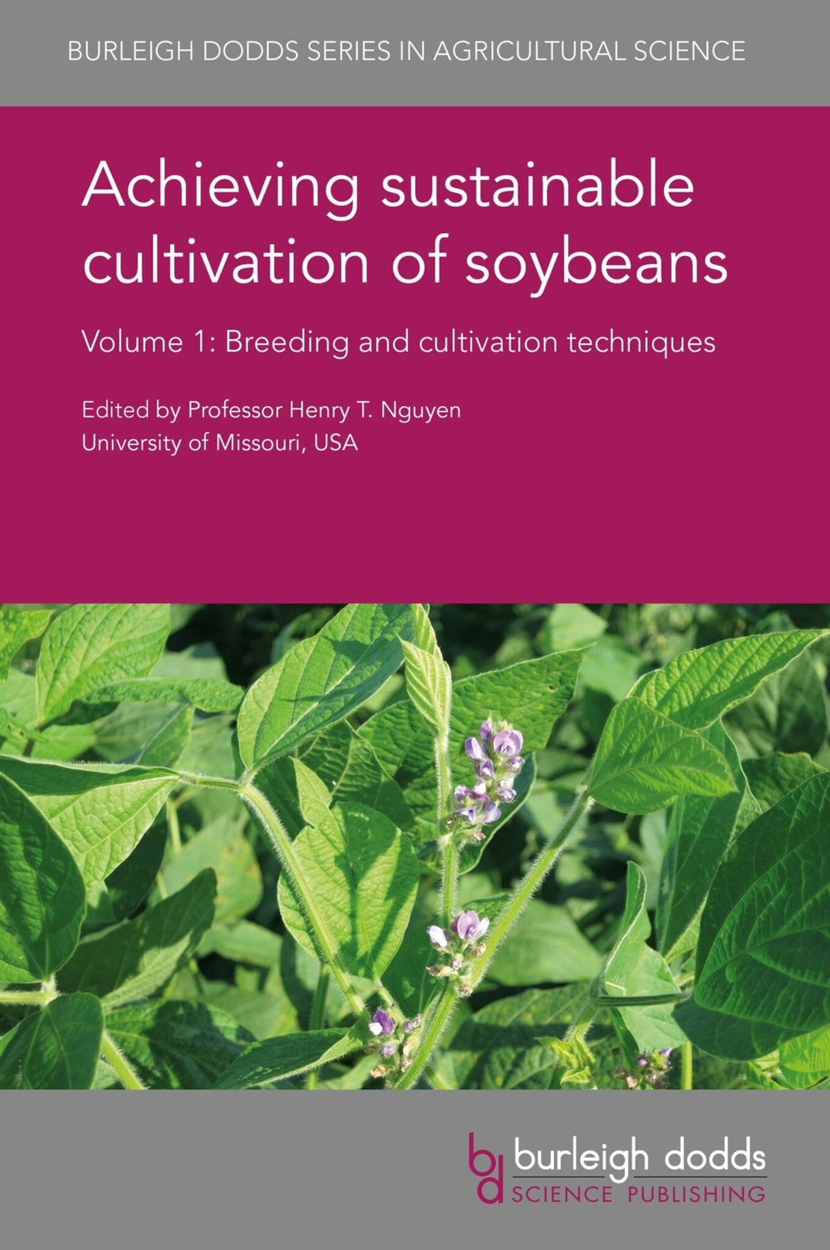 Cover image for Achieving sustainable cultivation of soybeans Volume 1 ISBN 9781786761125
