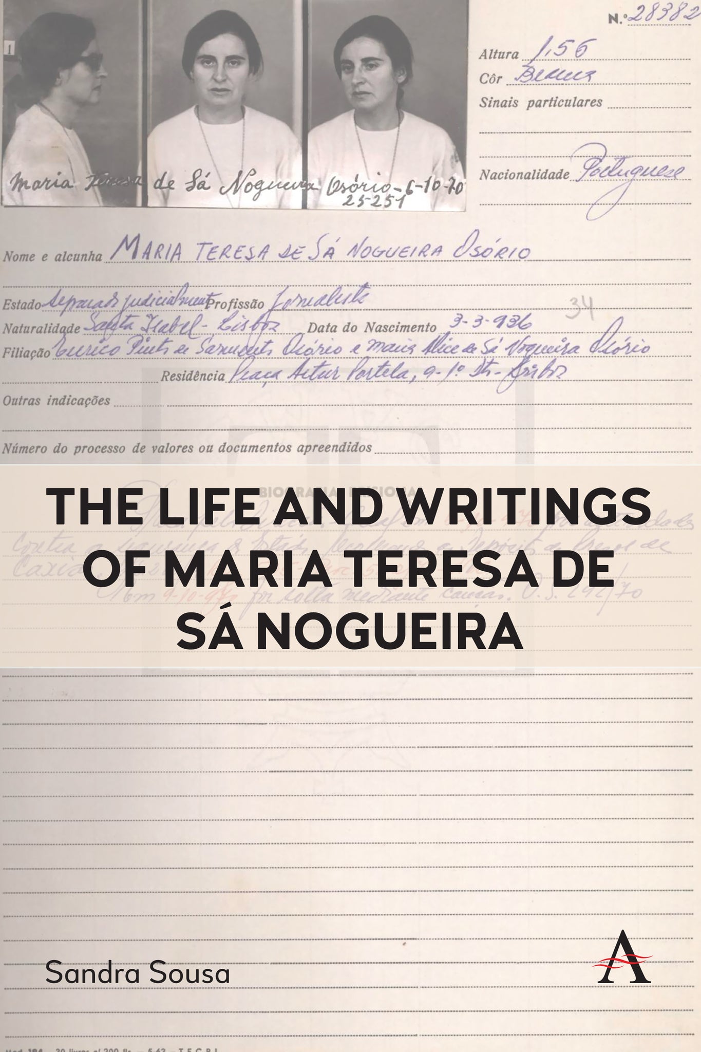 Cover image for The Life and Writings of Maria Teresa de Sá Nogueira ISBN 9781839998102