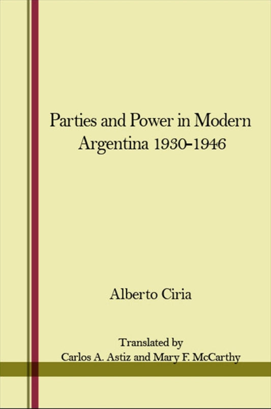 Parties and Power in Modern Argentina 1930-1946