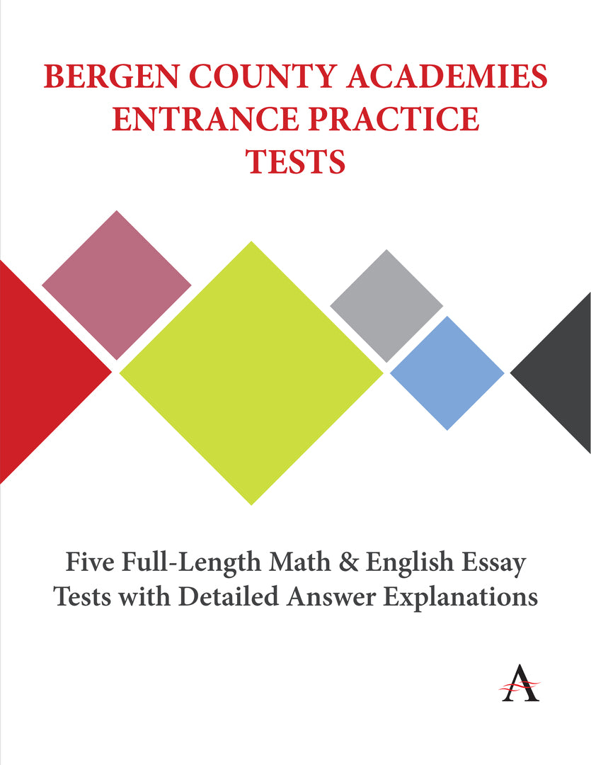 Cover image for Bergen County Academies Entrance Practice Tests ISBN 9781839988028