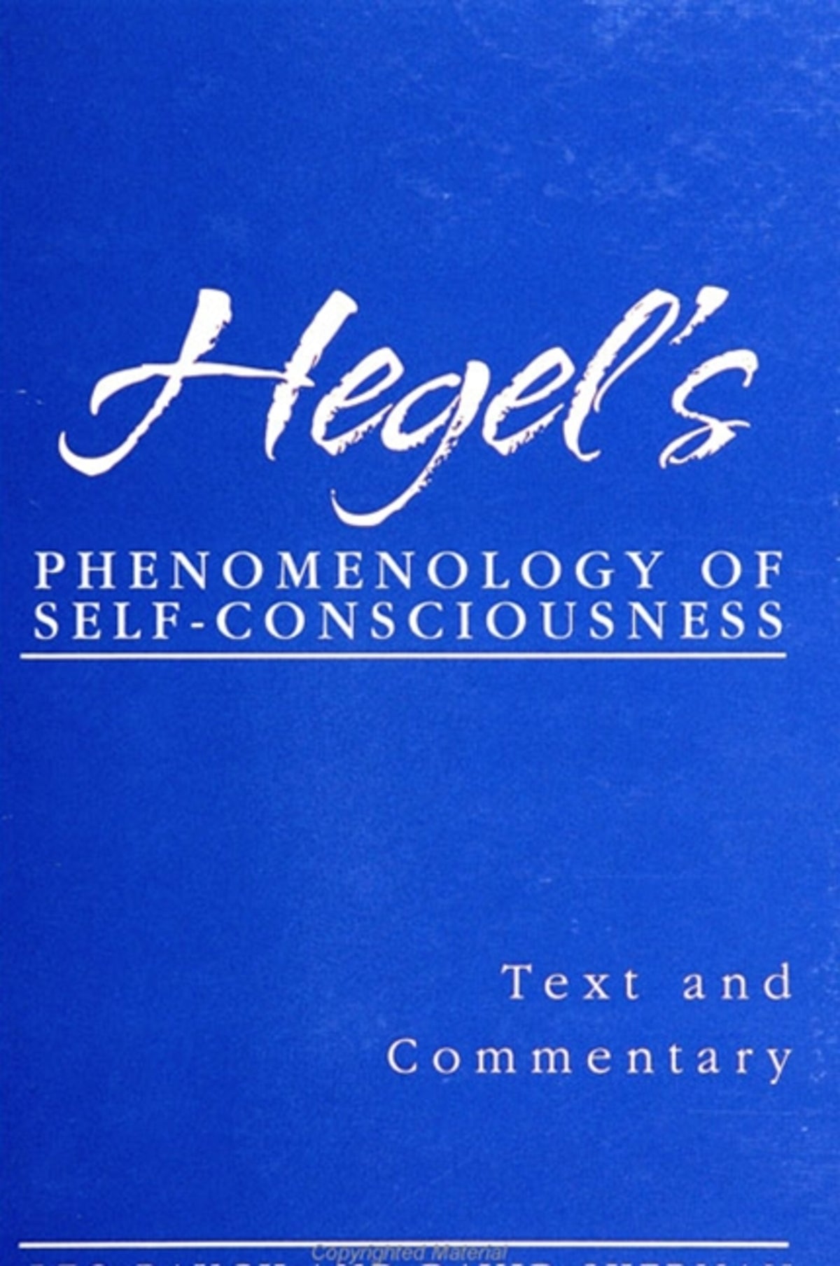 Cover image for Hegel's Phenomenology of Self-Consciousness ISBN 9780791441589