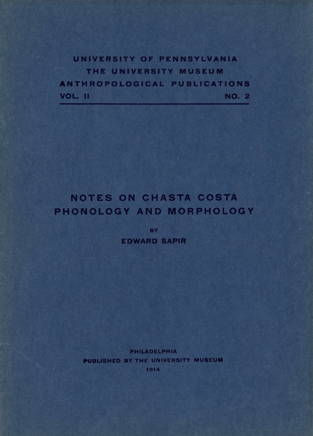 Notes on Chasta Costa Phonology and Morphology