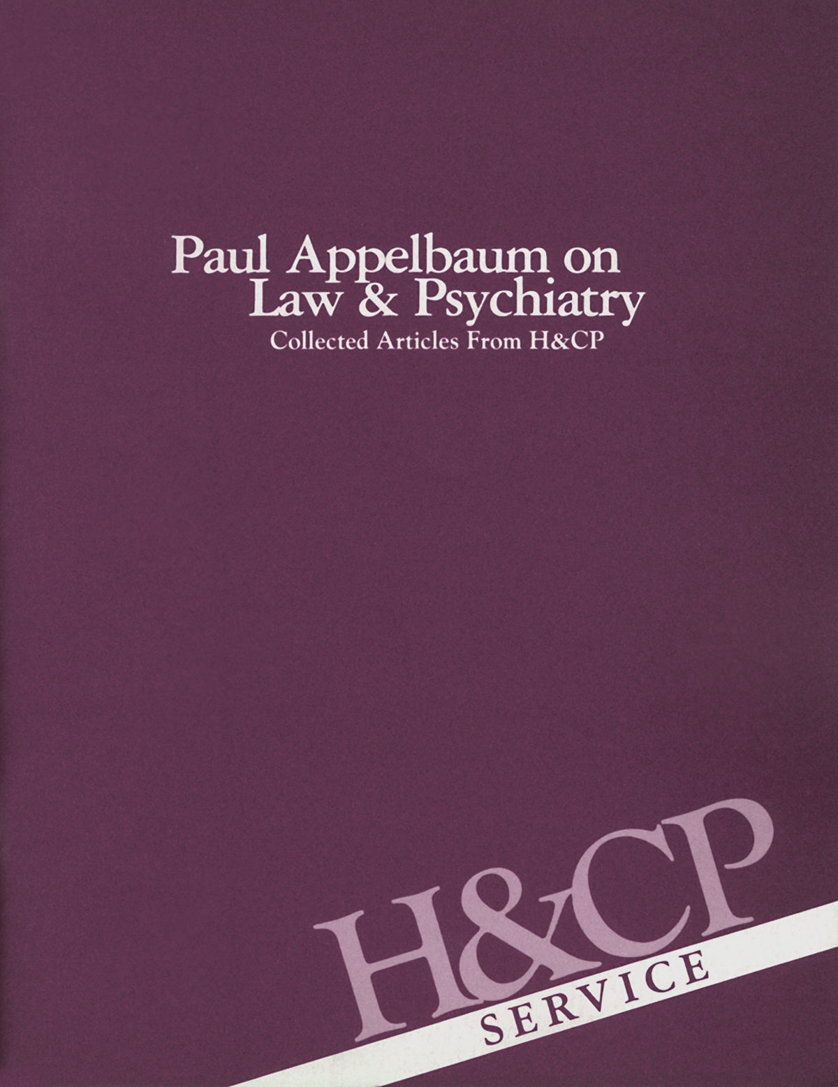 Cover image for Paul Appelbaum on Law and Psychiatry ISBN 9780890420089