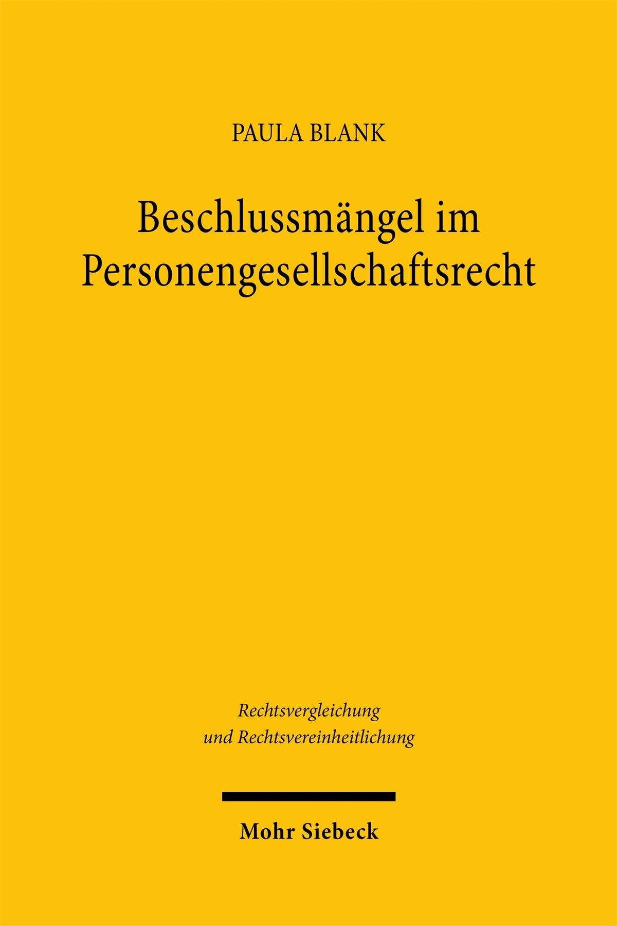 Beschlussmängel im Personengesellschaftsrecht