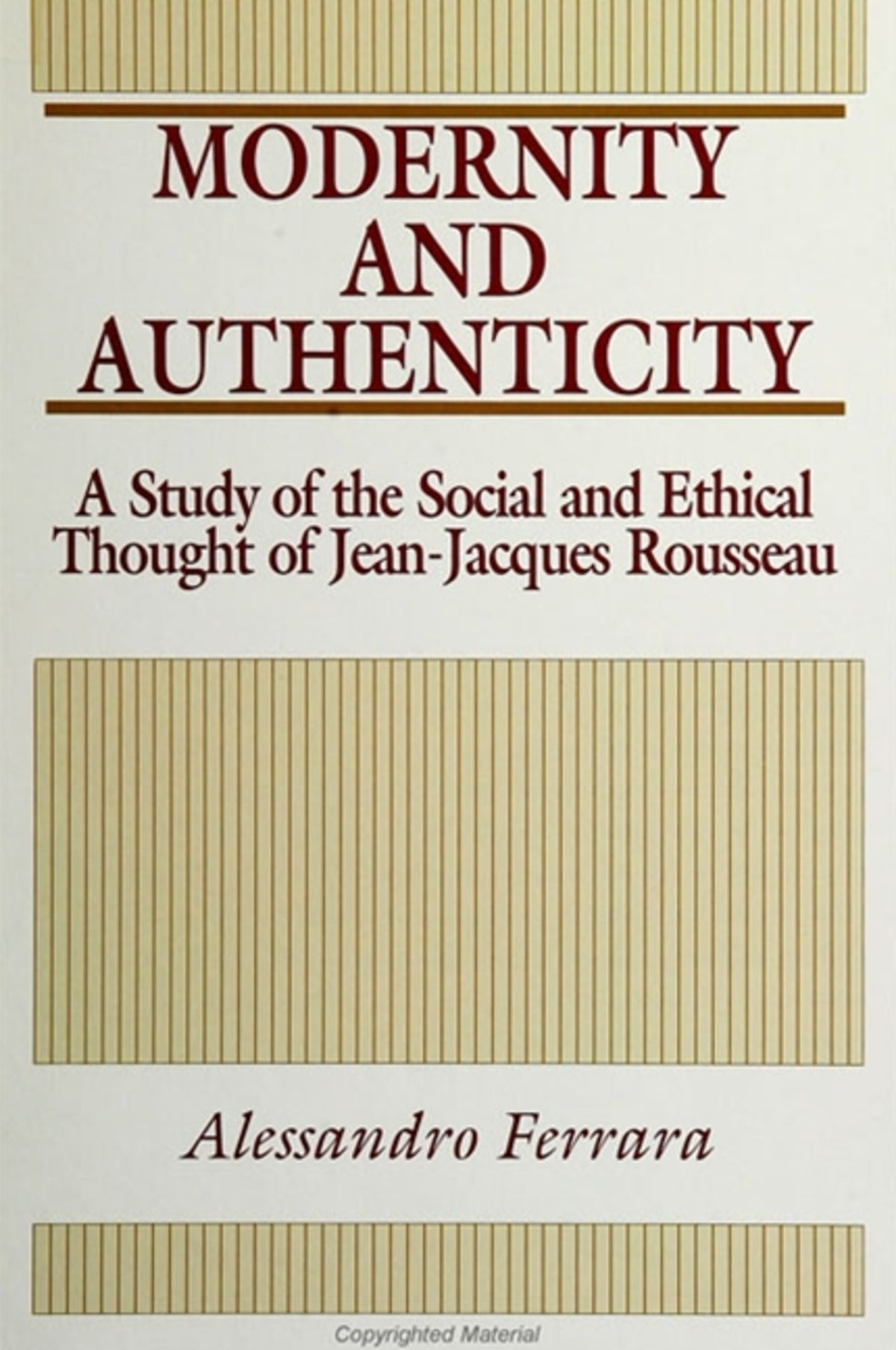 Modernity and Authenticity