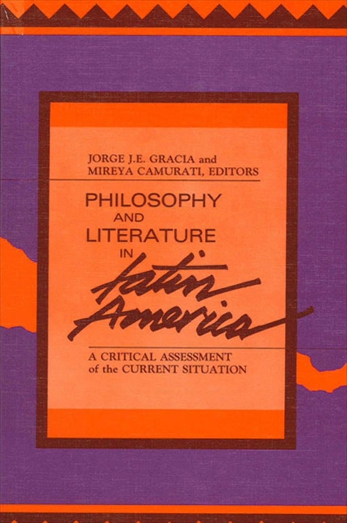 Cover image for Philosophy and Literature in Latin America ISBN 9780791400395