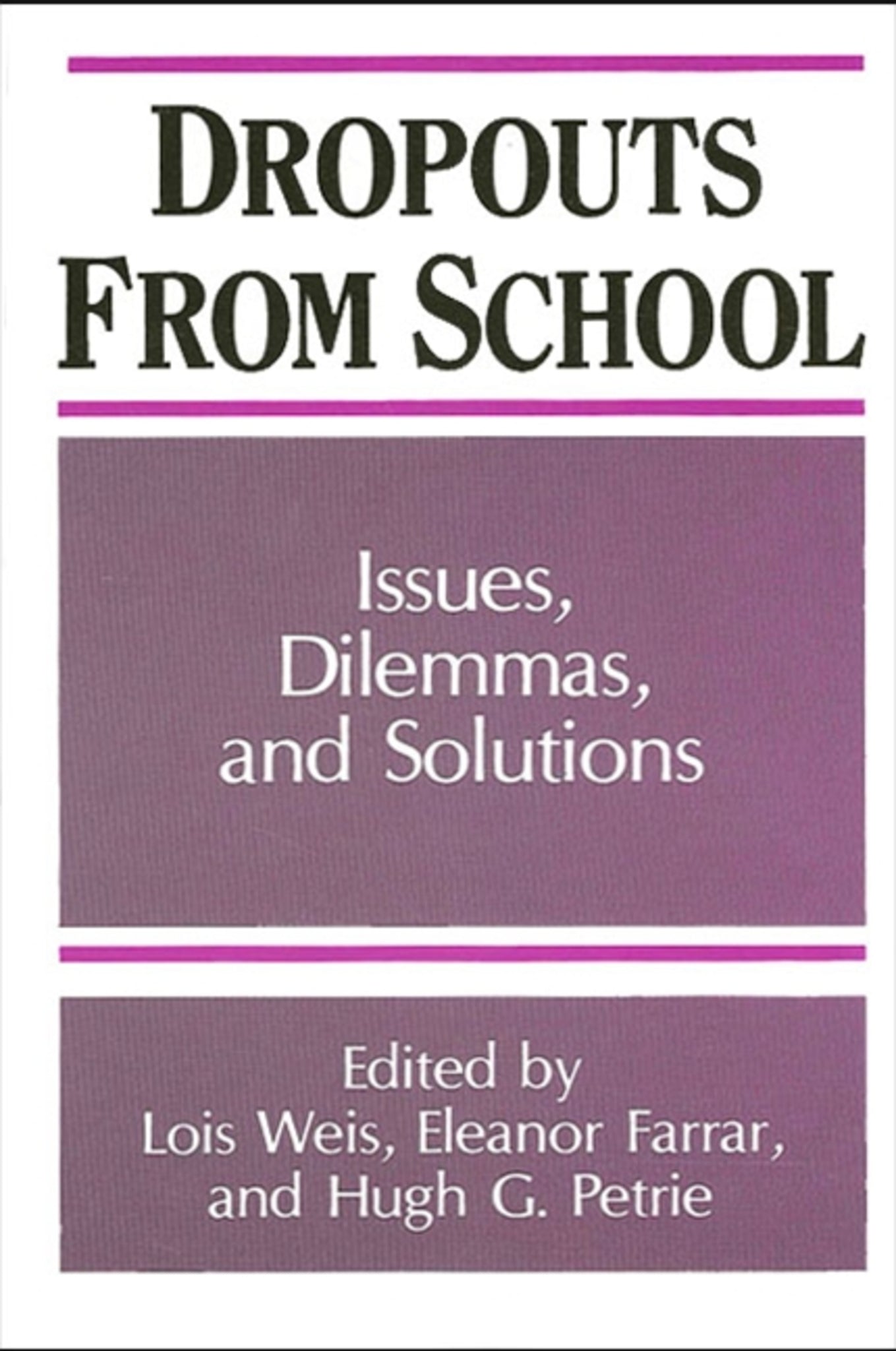 Dropouts From Schools
