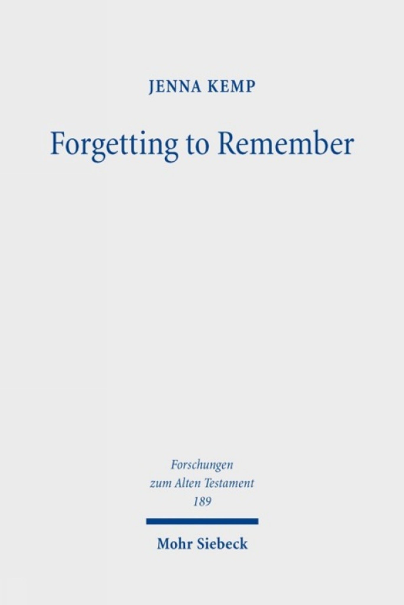 Forgetting to Remember