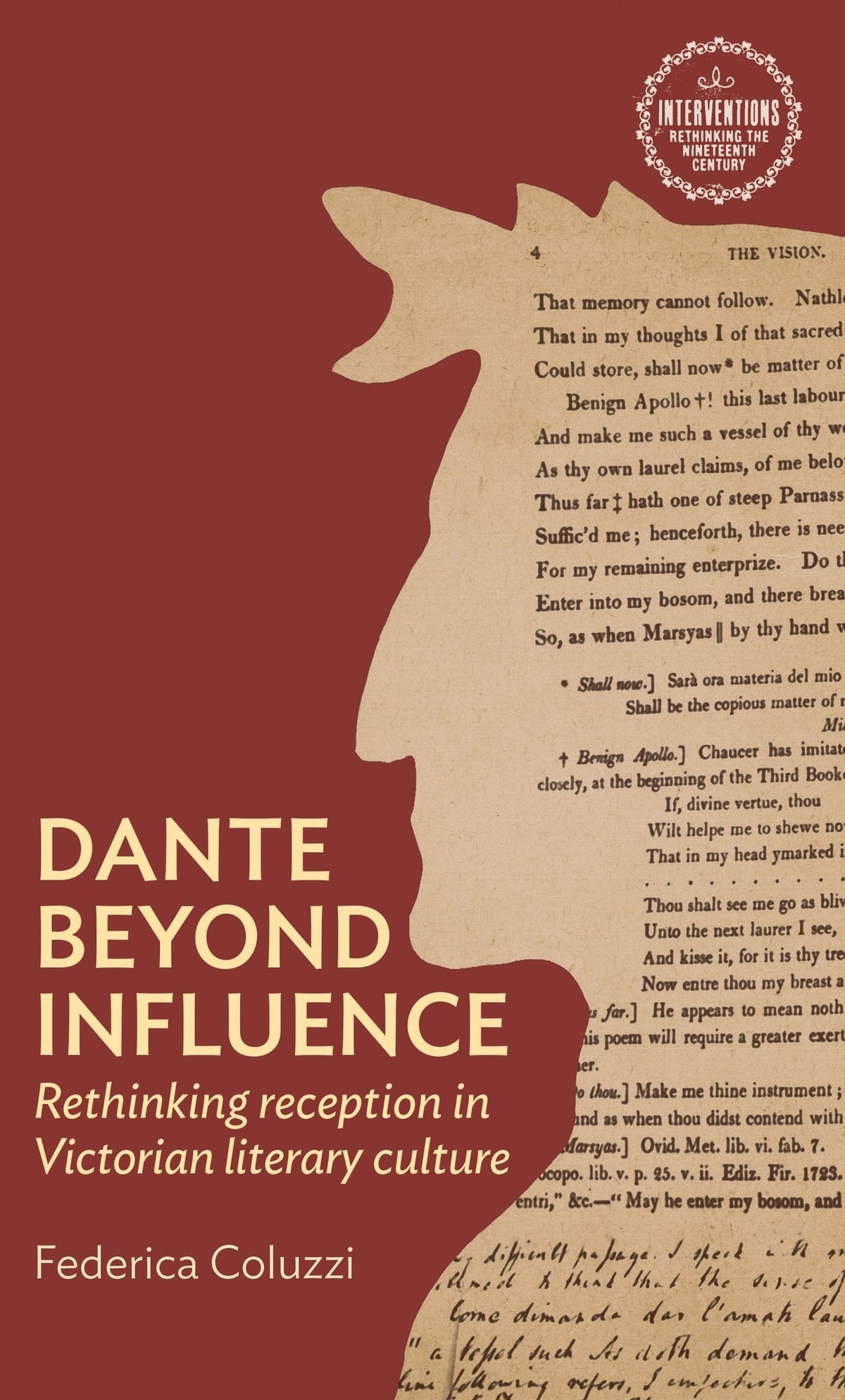 Cover image for Dante beyond influence ISBN 9781526178916