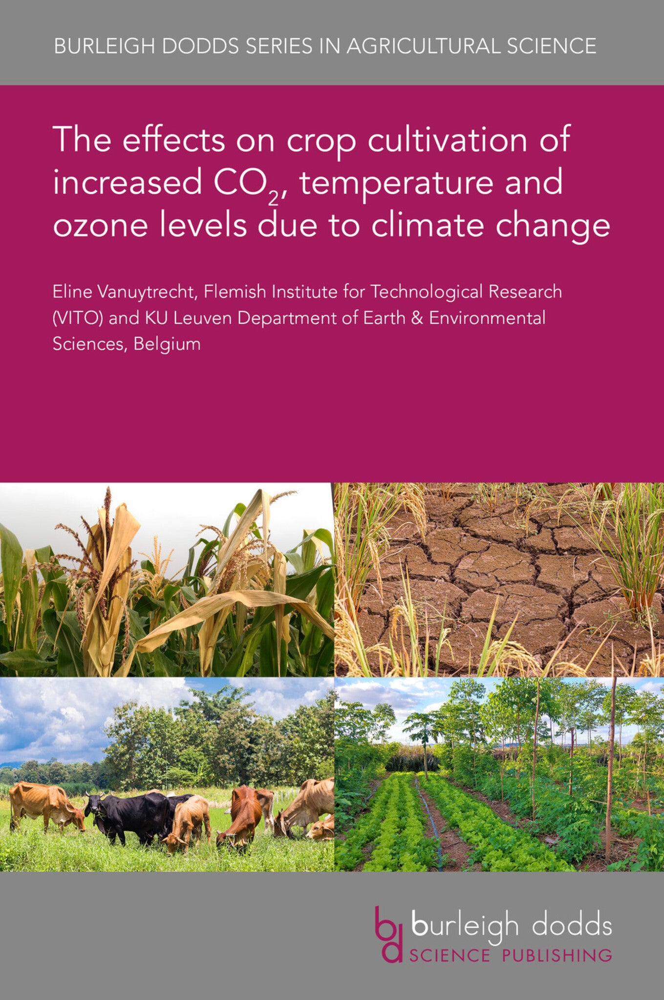 The effects on crop cultivation of increased CO₂, temperature and ozone levels due to climate change