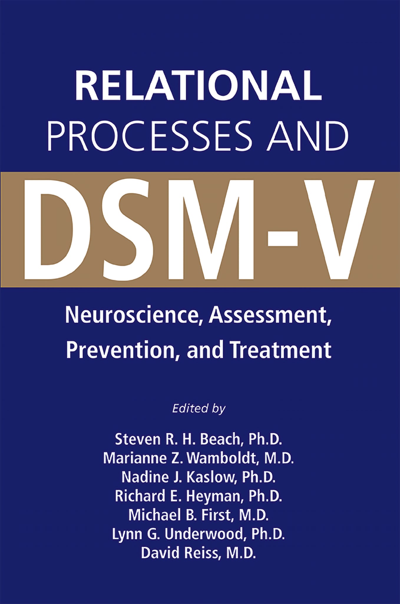 Cover image for Relational Processes and DSM-V ISBN 9781585622382