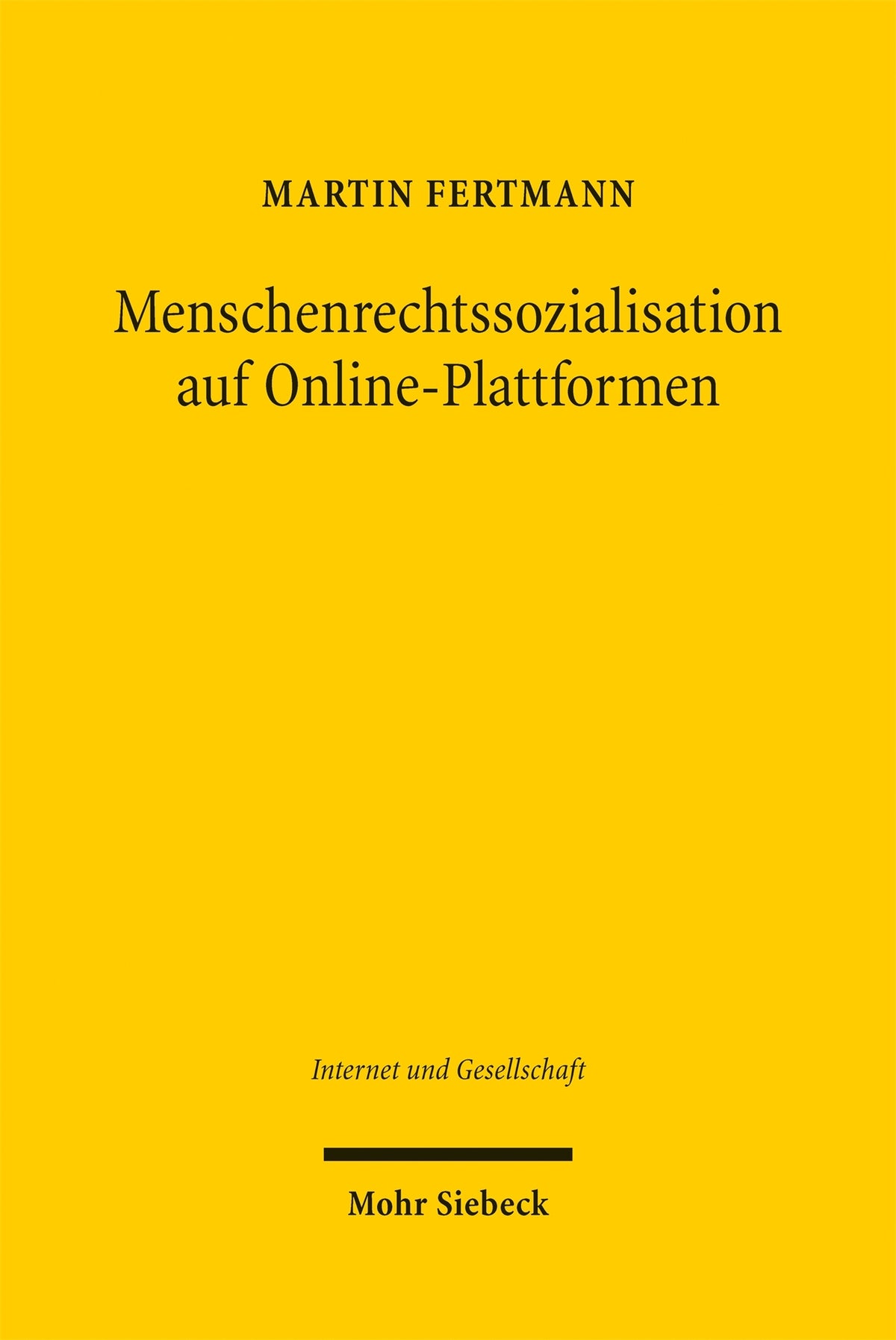 Cover image for Menschenrechtssozialisation auf Online-Plattformen ISBN 9783162000859