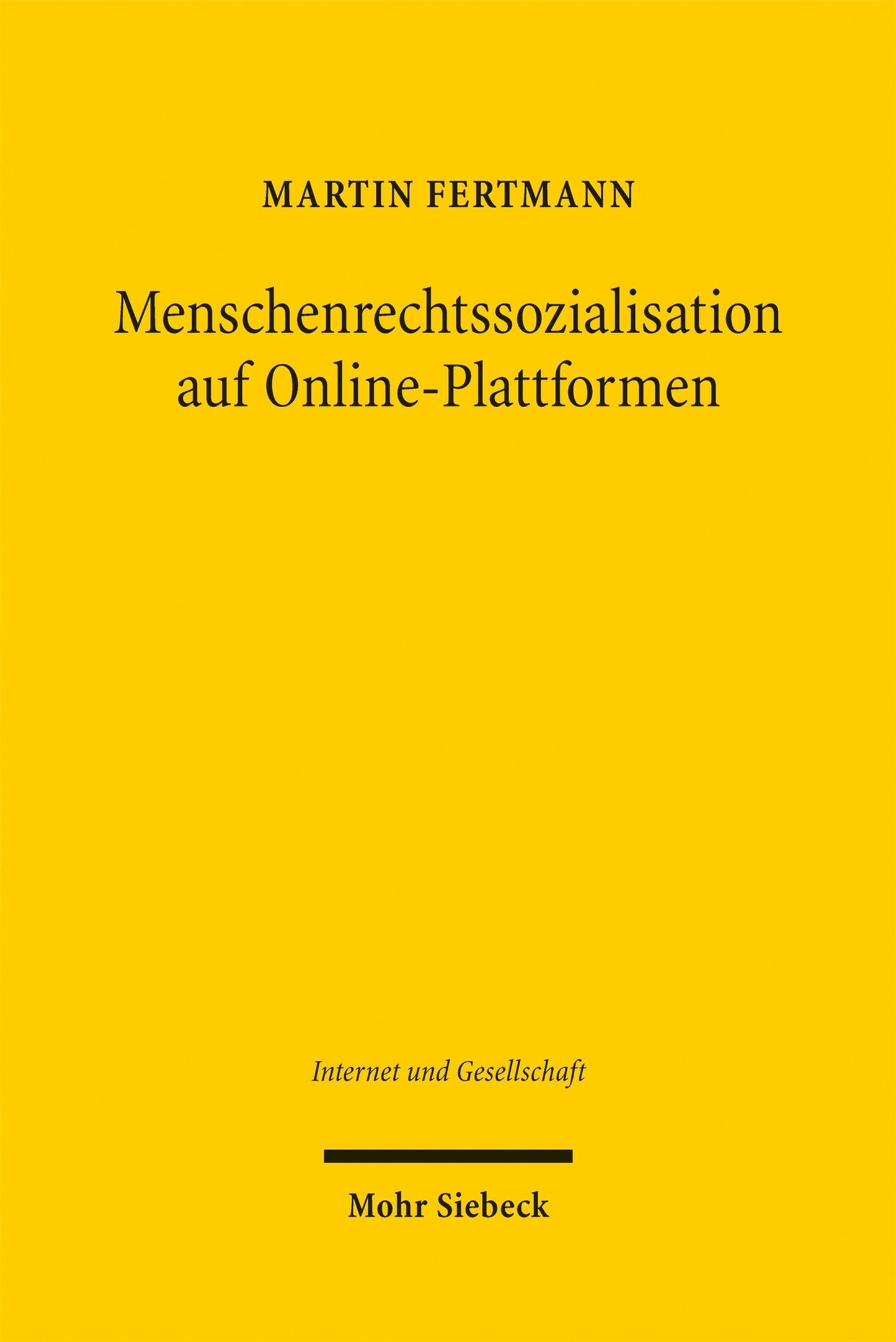 Cover image for Menschenrechtssozialisation auf Online-Plattformen ISBN 9783162000859