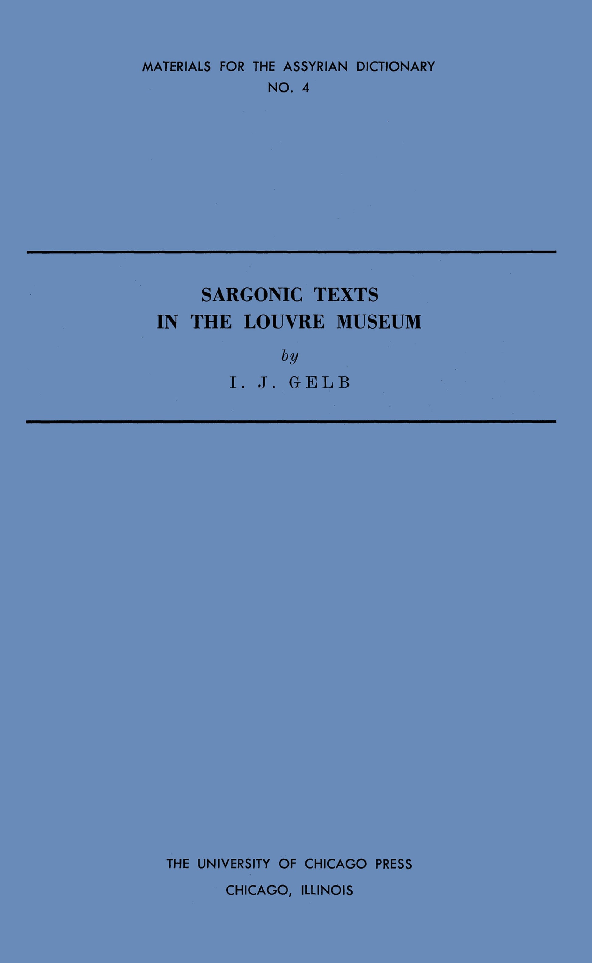 Sargonic Texts in the Louvre Museum