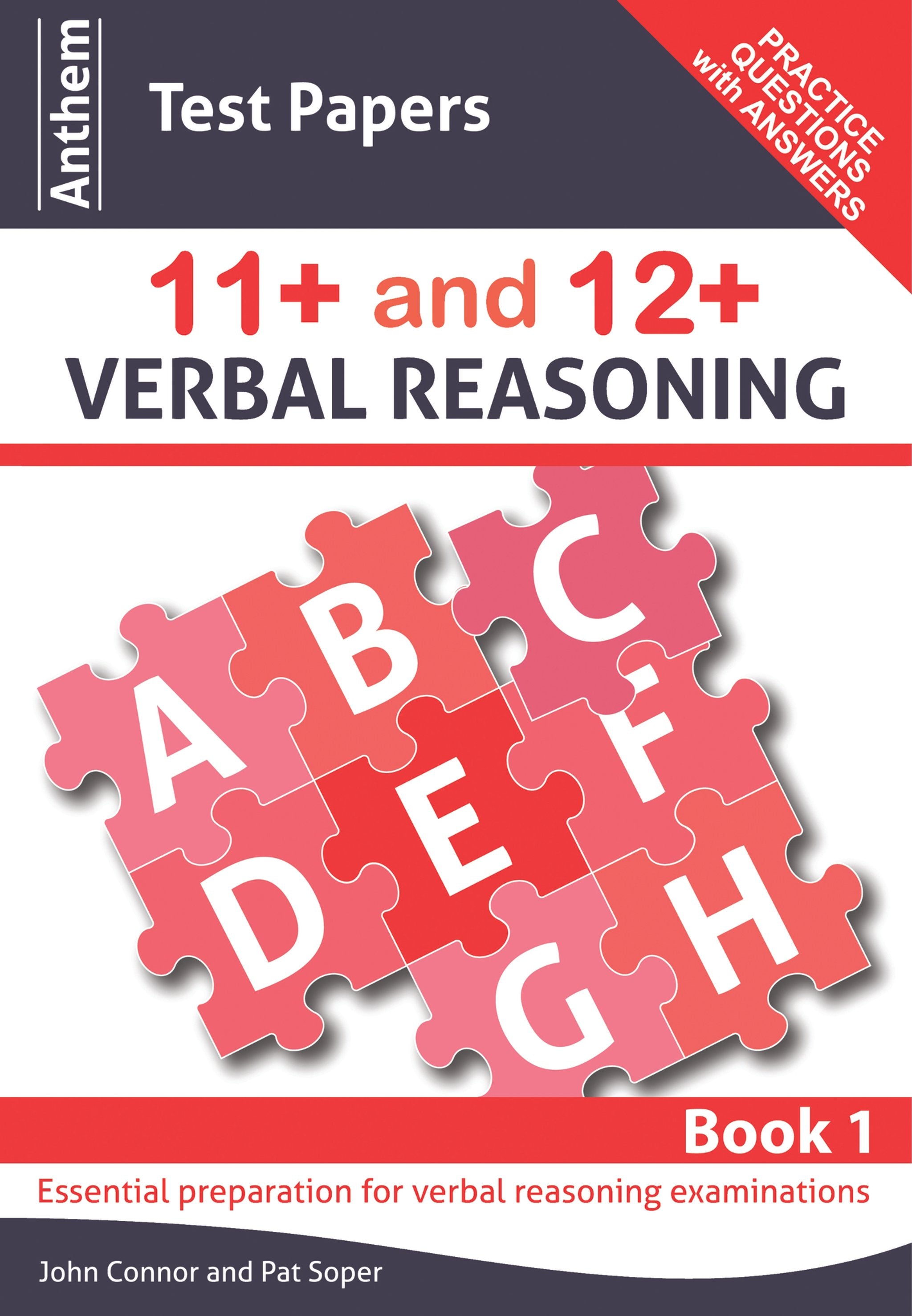 Cover image for Anthem Test Papers 11+ and 12+ Verbal Reasoning Book 1 ISBN 9780857284266