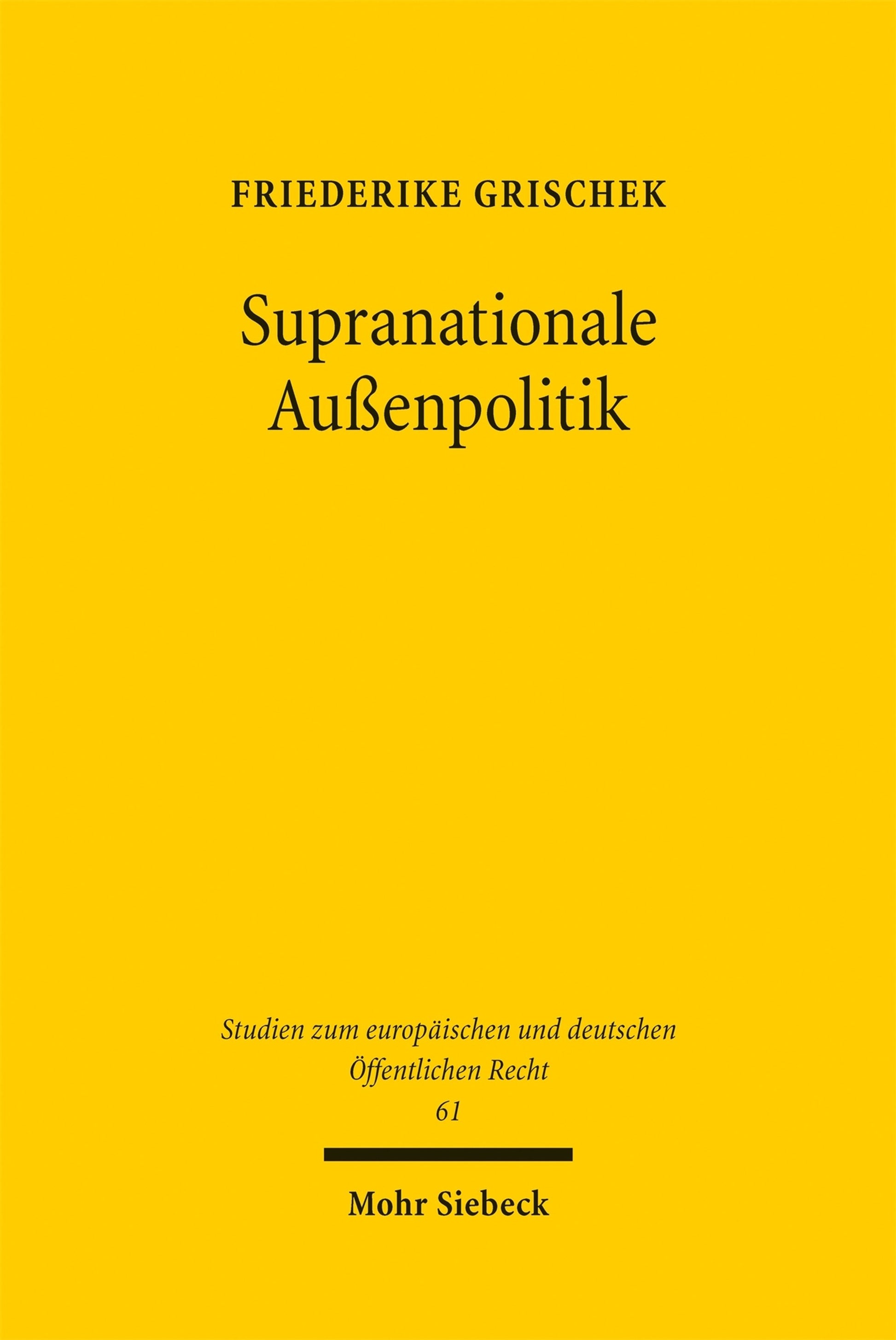 Supranationale Außenpolitik